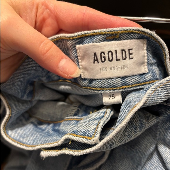 NWOT AGOLDE Dax Upsized High Rise Wide Leg Paper Bag Baggy Jean Size 15 - Picture 5 of 6